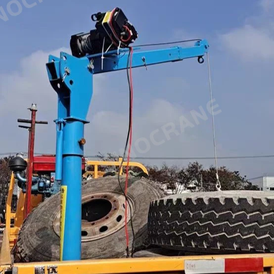 Professional Production Mini Pickup Crane Bucket Lift Trucks 0.5ton 0.8ton 1ton Lifitng Hoist Winch