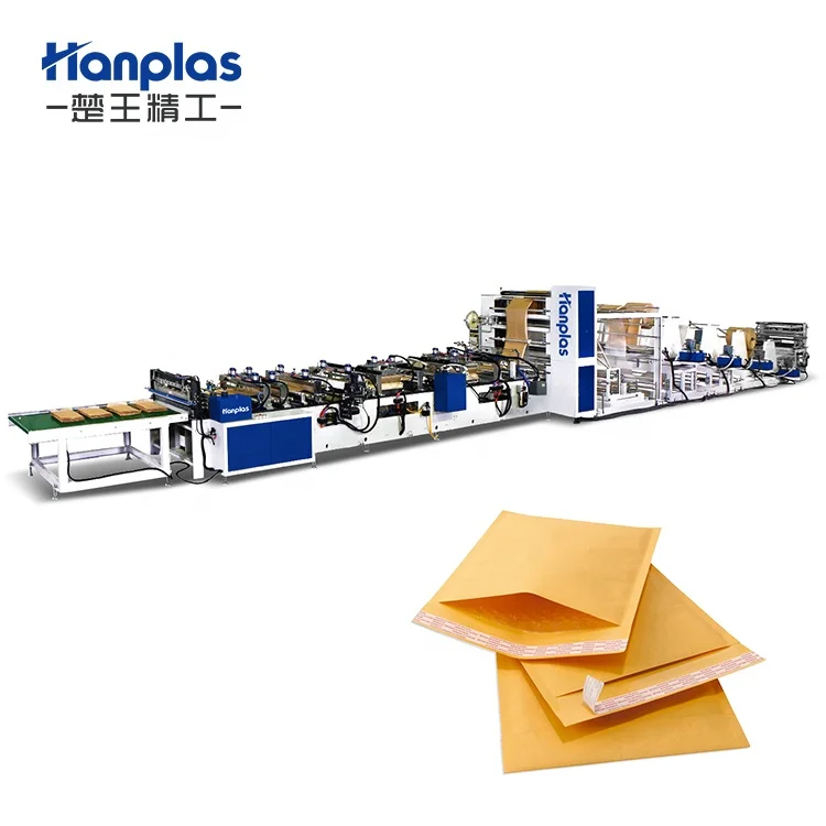 HP-MA High Speed PE Kraft Paper Air Bubble Courier Mailer Bag Making Machine