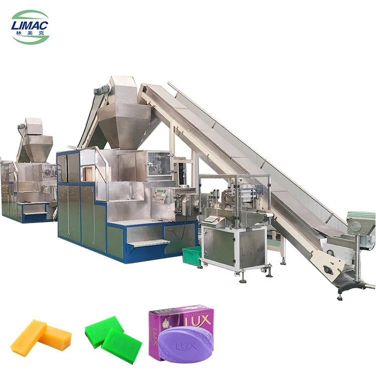 Commercial detergent bar soap extruder making paste large scale soap making machine