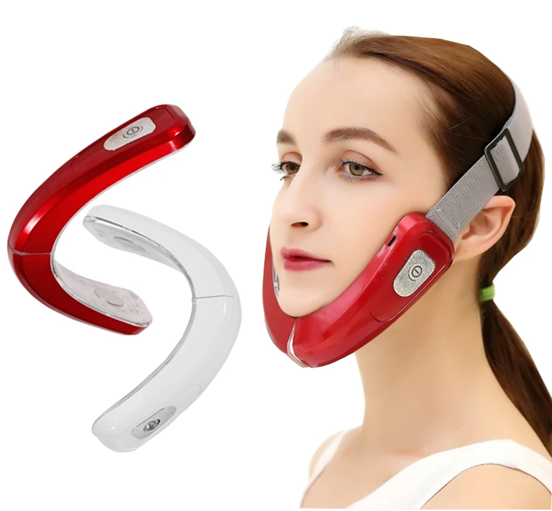 Facial massage v shape face lift LED lights infrared thin shape face face Beauty Light Instrument