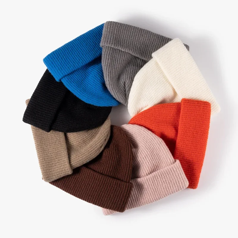 Custom Logo Beanie Design Your Own Text Beanies Winter Warm Hats for Men Woman Skull DIY Stitching Elastic Knit Cap
