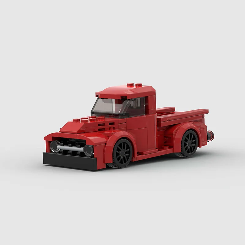 F100 MOC автомобиль пикап Внедорожник кирпичная Модель Строительный блок подарок на день рождения город креативный технический