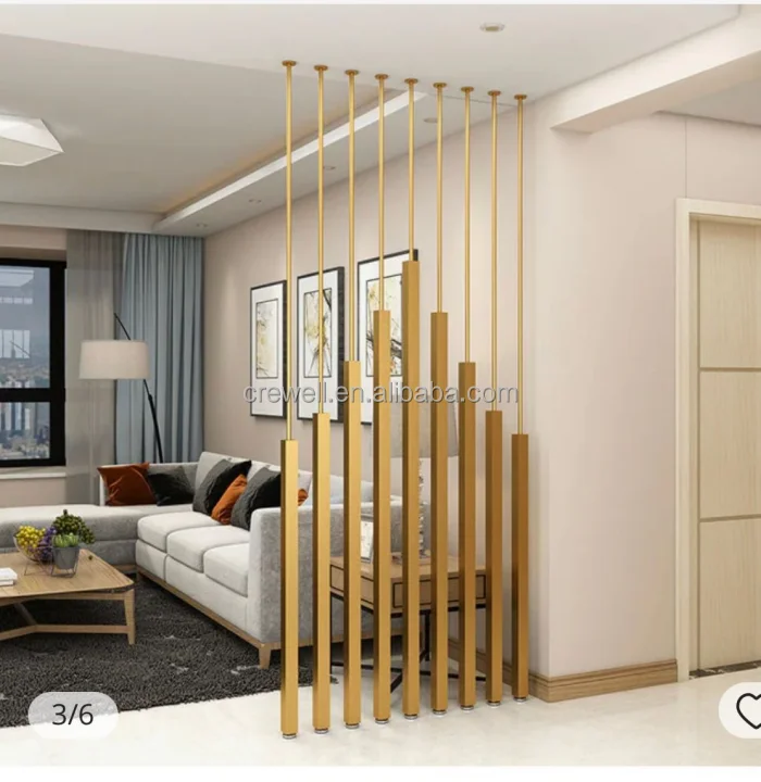 custom size factory direct interior design gold rose gold room partition wall divider