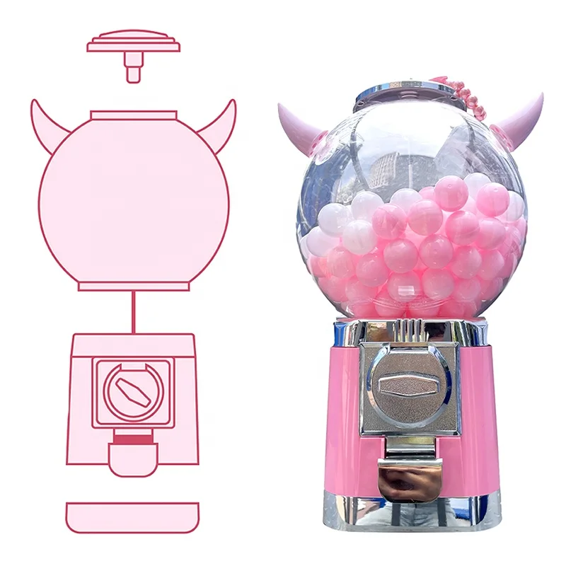 Amusement Park Coin Operated Twisting Games Machine Ball Toy Doll Machine Mini Capsule Mini Gashapon Vending Machine