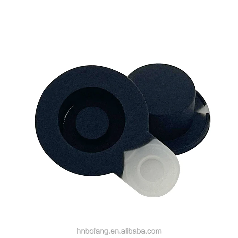 OEM изготовленный на заказ гибкий маленький одиночный черный силиконовый резиновый кнопочный чехол