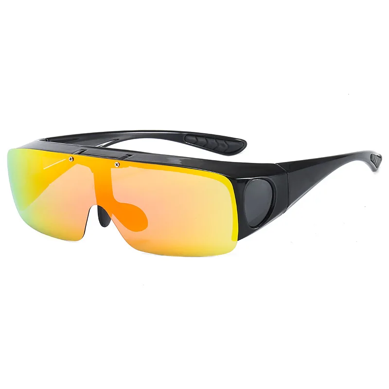 Оптовая продажа спортивные очки ночного вождения для водителя автомобиля видения с желтыми линзами солнцезащитные