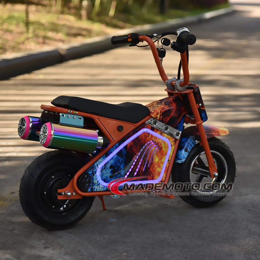 Детский велосипед с аккумулятором и карманными ракетами для детей 350 Вт бесщеточный мотороллер