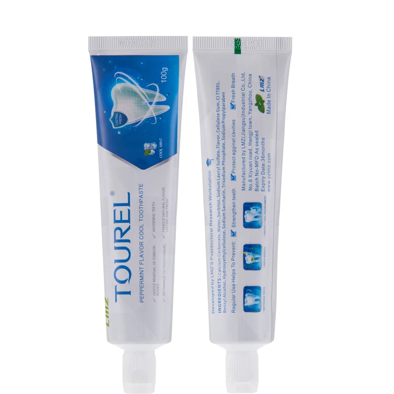 Wholesale OEM Logo Cheap Fluoride Free Natural Peppermint Flavored Teeth Whitening Toothpaste Manufacturer