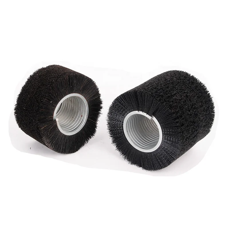 Outward Spiral Cleaning Cylinder Roller Brush with Shaft