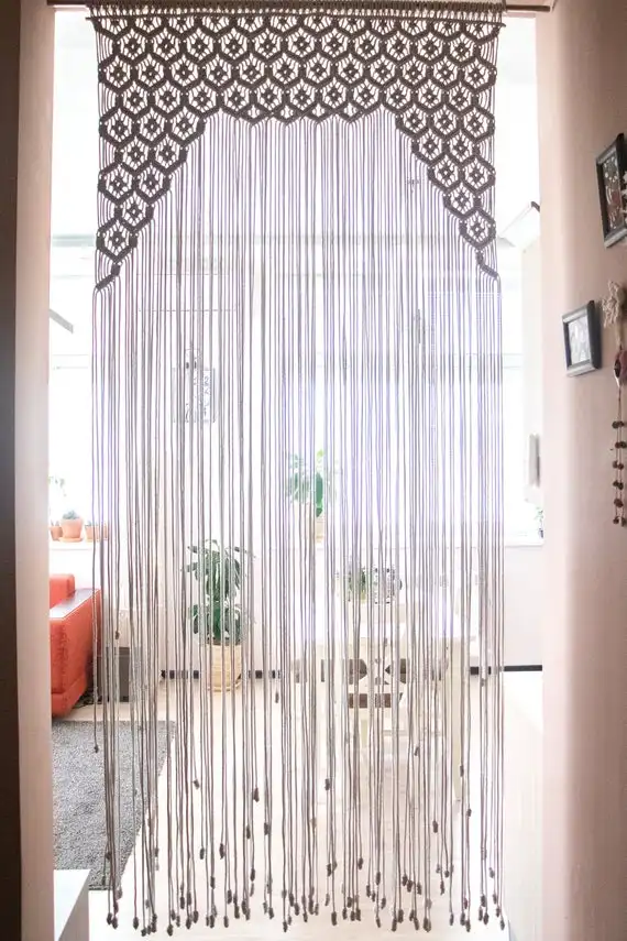Bohemian Macrame Crochet Curtain Boho Decoration Wall Tapestry Party Accent