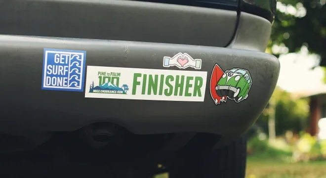 UV Coated Strong Adhesive Vinyl Car Bumper Sticker Custom Permanent Logo Sticker Transfer stickers Window Decals
