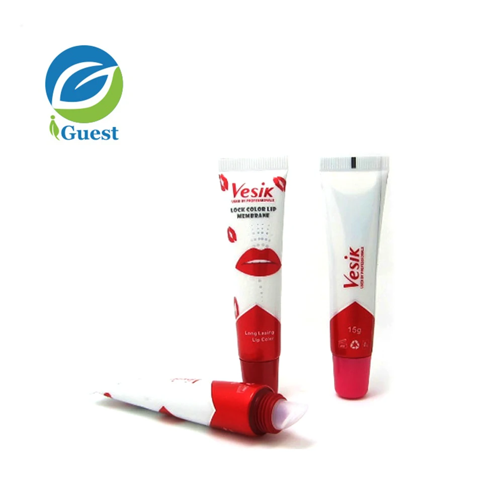 
Factory D19mm round Shaped Lip Gloss Container Soft Squeezed Clear PE Lip Balm Tube with Screw Caps 