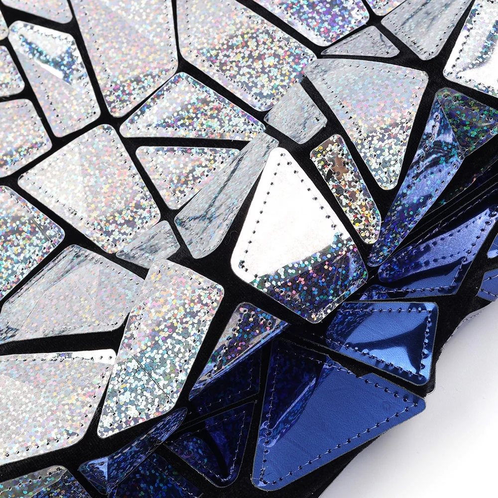 Блестящая лазерная голограмма цветная фольга Пробивка вязаная вышивка ПЭТ полиэфирная ткань для бархатной ткани