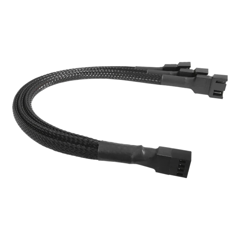 PWM 4pin вентилятор с длинными рукавами удлинитель разветвитель кабеля материнская плата CPU 4 Pin 3 пути 4Pin кулер или 3pin чехол питания