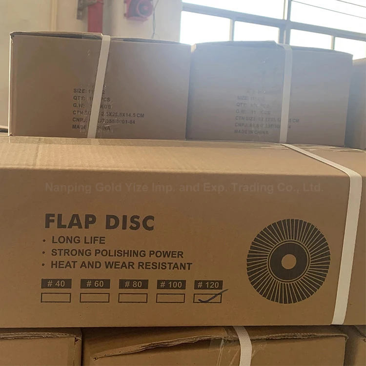 4.5 inch 4 1/2 nylon Flap disc grit 120 for metal grinding