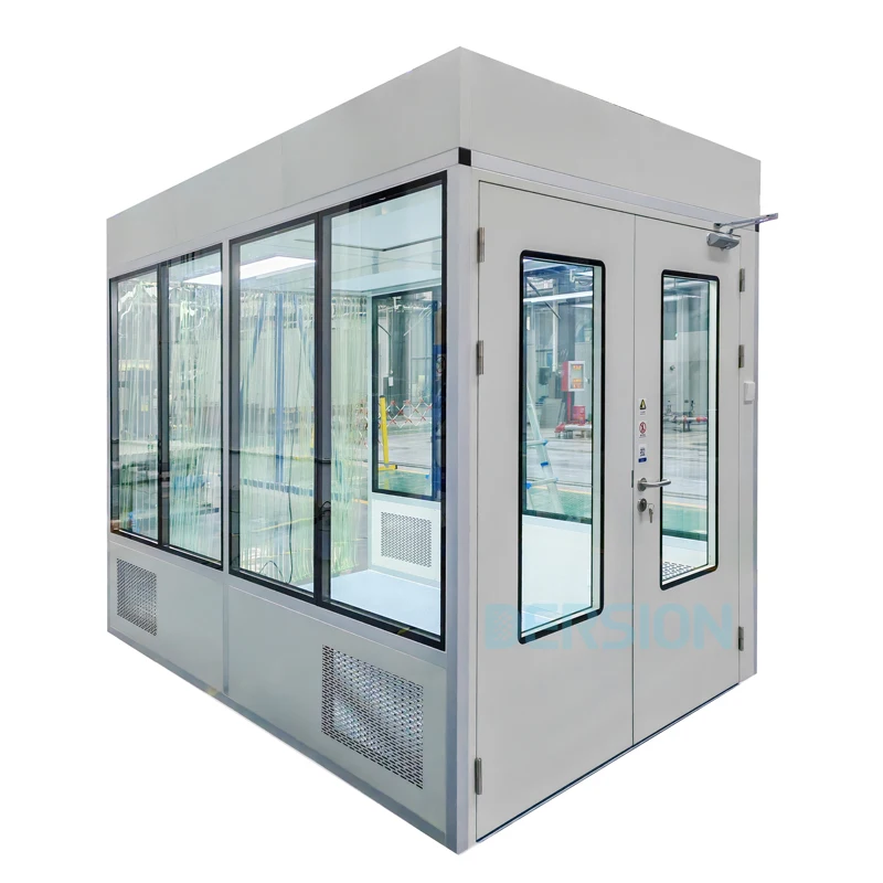 Customized Iso 7 Cleanroom High Performance Dust Free Room Wardrobe Windows Modular  Clean room