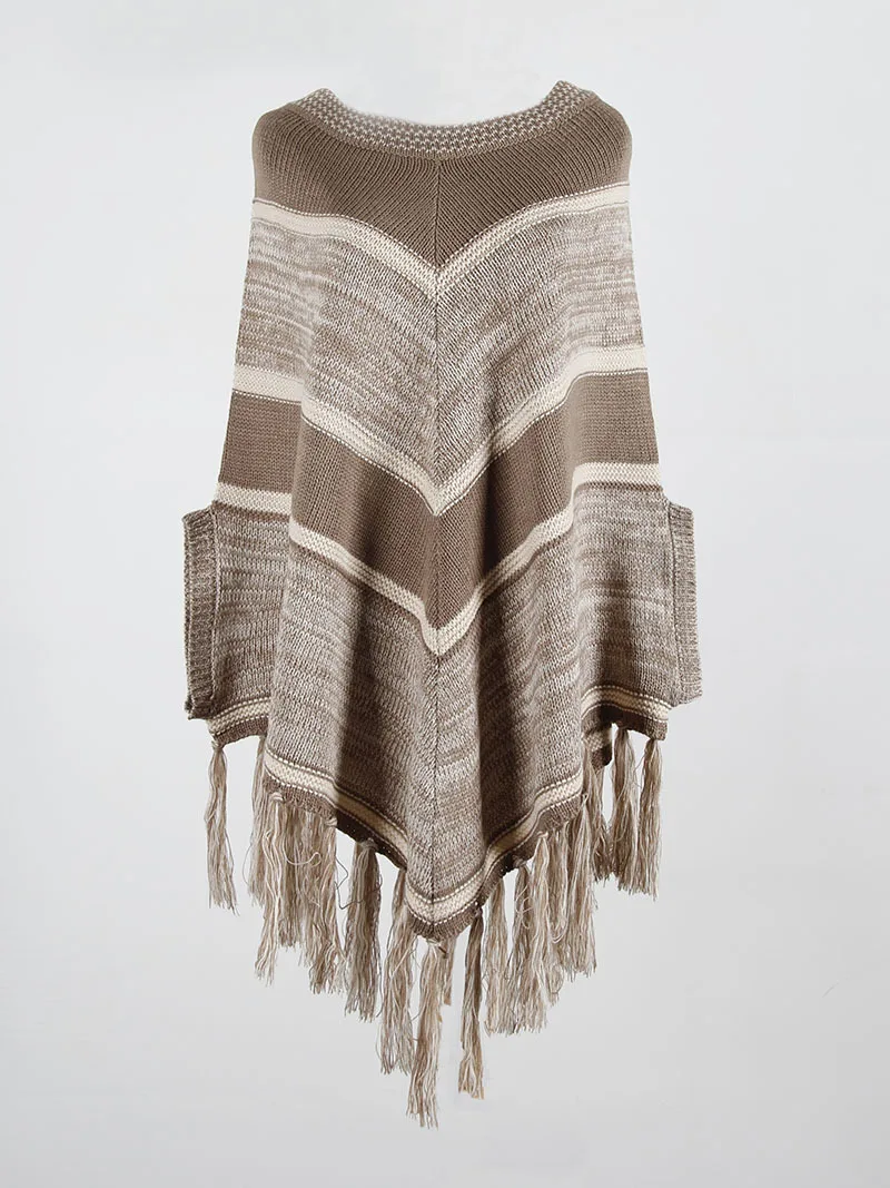Wholesale 2020 latest fashion acrylic poncho shawl ethnic style ladies cape cardigans outdoor warm women poncho winter