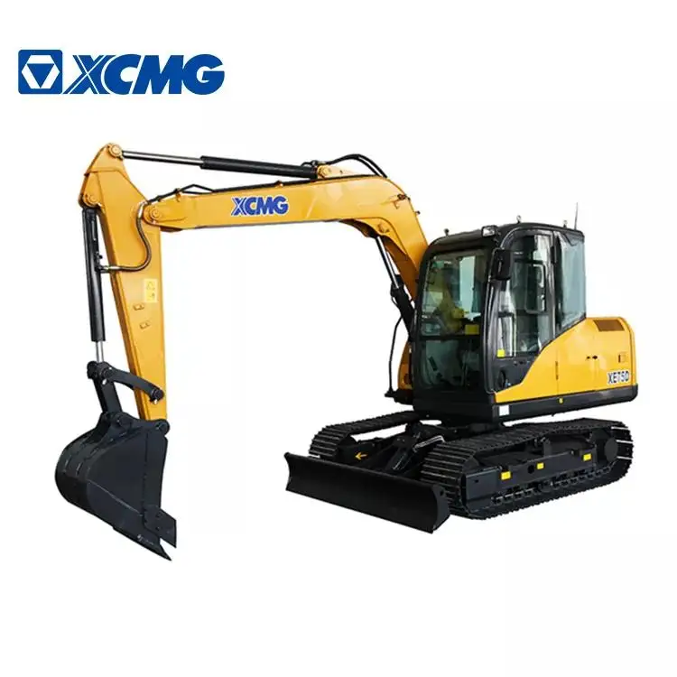 XCMG Official XE75DA 7.5 Ton Hydraulic Crawler Small Excavator Used Excavators for Sale in Dubai