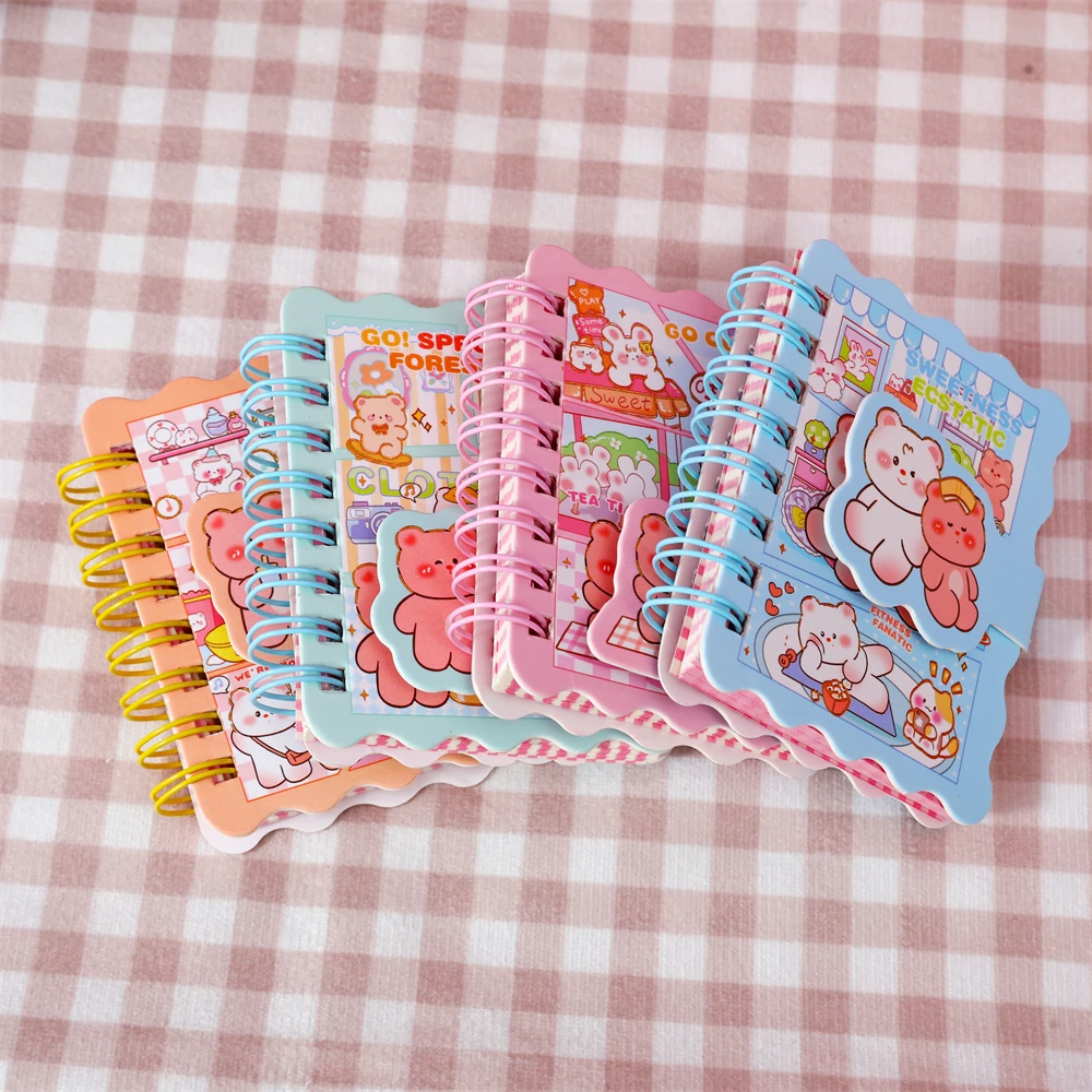 Kawaii Cute Cartoon Stationery Student Children Cute Cartoon Coil Book Cute Bear Pocket Notebook