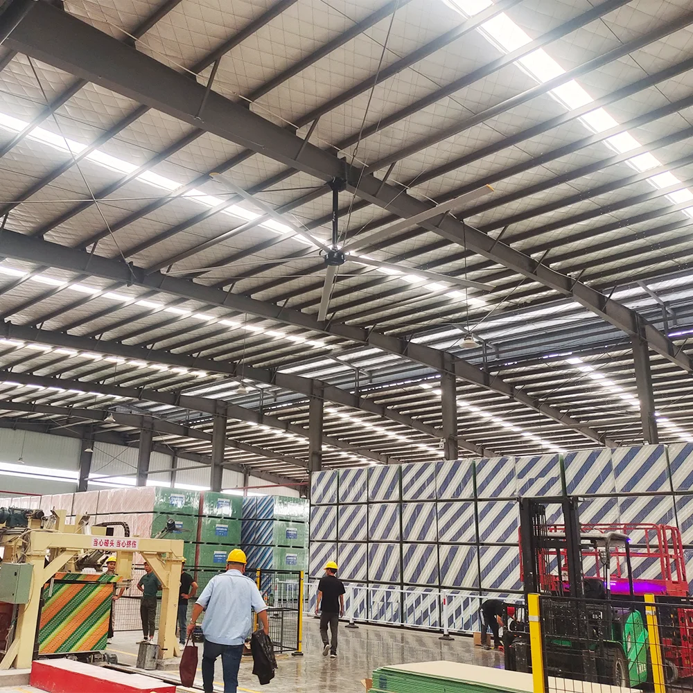 Best Energy Saving Large Size Ceiling HVLS BLDC Fan with Large Airflow