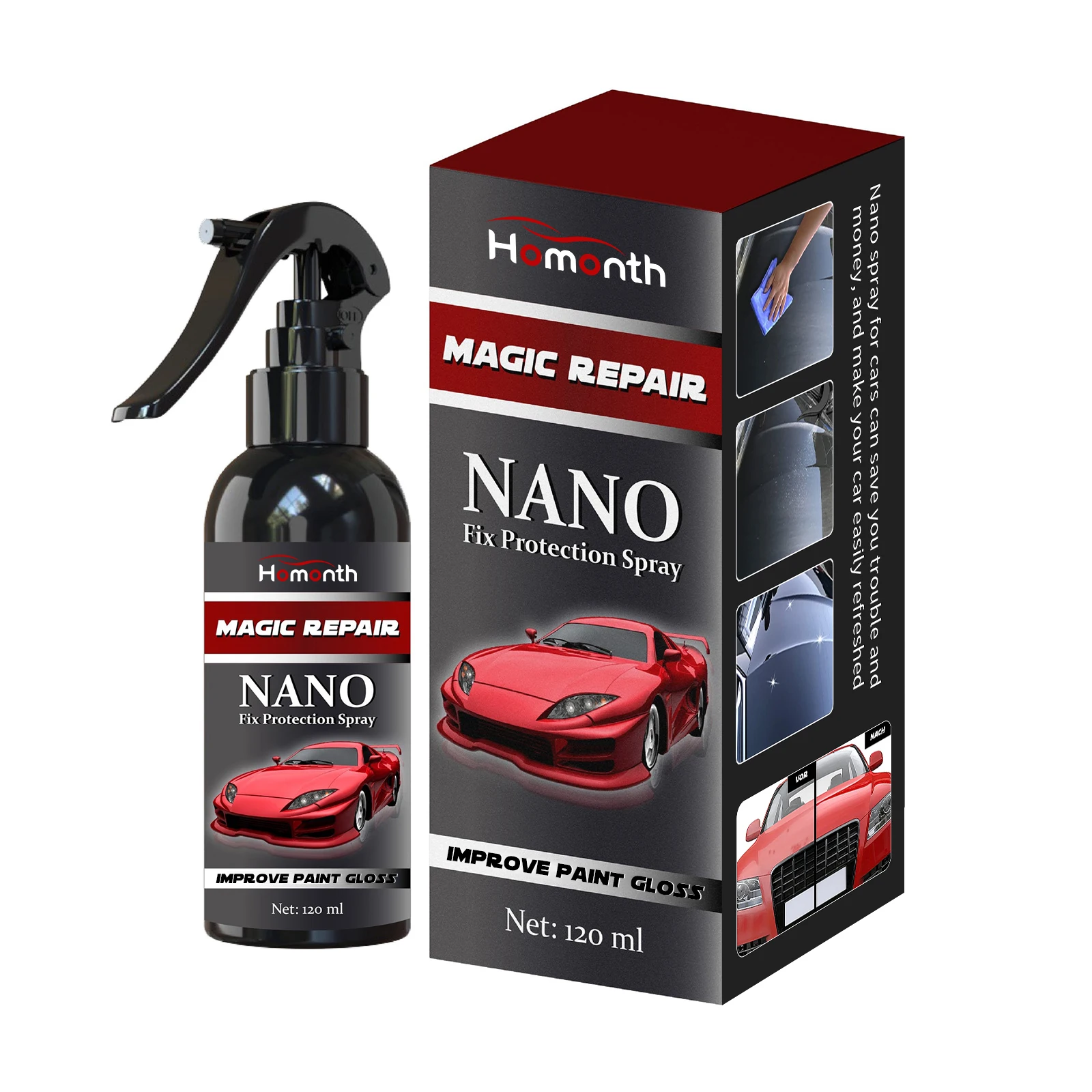 Homonth OEM&ODM Car Nano Coating Waterproof Car Nano Ceramic Coating Sustainable Nano Car Coating