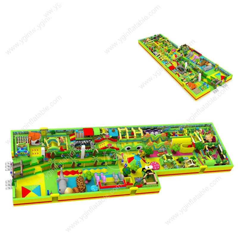 Y&G OEM inflables Amusement theme Park Durable and non deformable big inflatable park inflatable sports theme park