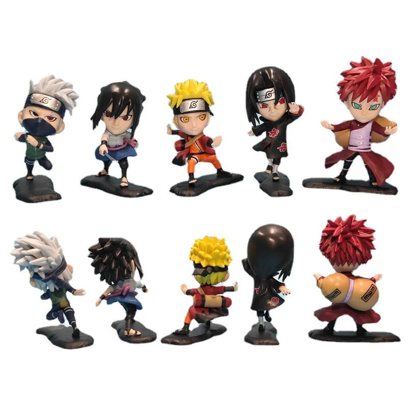 Hot selling 5 stylesNaru-tos  Kakashi Nar-uto Uchihiro Sasuke I Lello scene decoration model