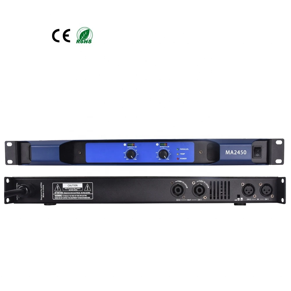 1U Class D 450W*2 digital power amplifier for home audio