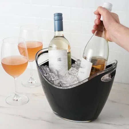 New Product Ideas 2024 Wine Chiller Champagne Ice Bucket Plastic Ice Buckets For Champagne  Acrylic Ice Bucket