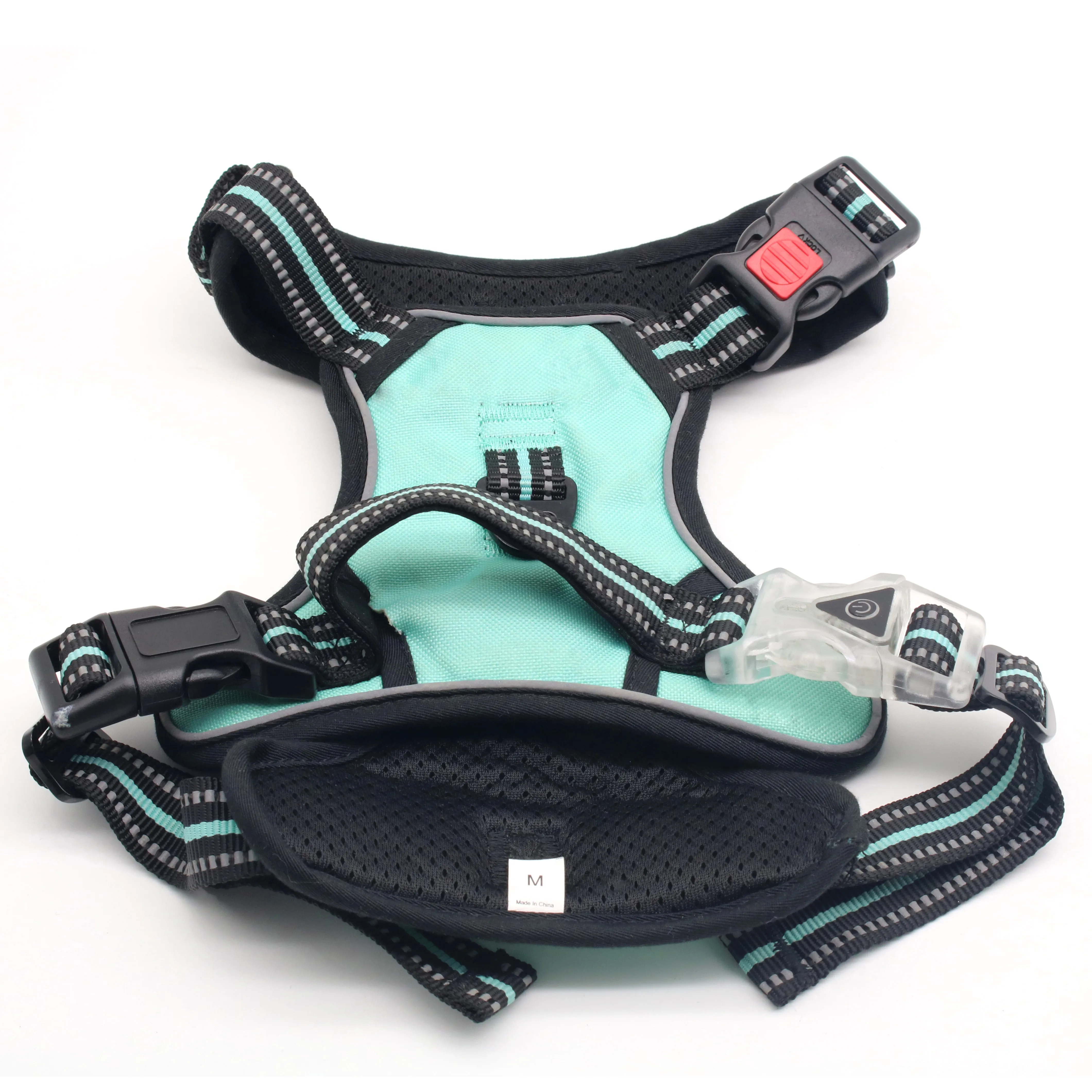 Manufacturers Direct Design Mesh Breathable Reflective Design Adjustable Chest Strap Explosion Proof Vest Nylon Dog Harness