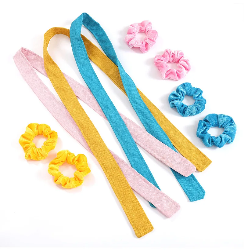 Hot sale wave sleep sponge hair curler iron heatless ribbon hair roller for long hair