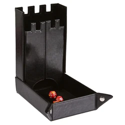PU Leather and Velvet Holder best dice tower and tray Storage Box for DND Table Games