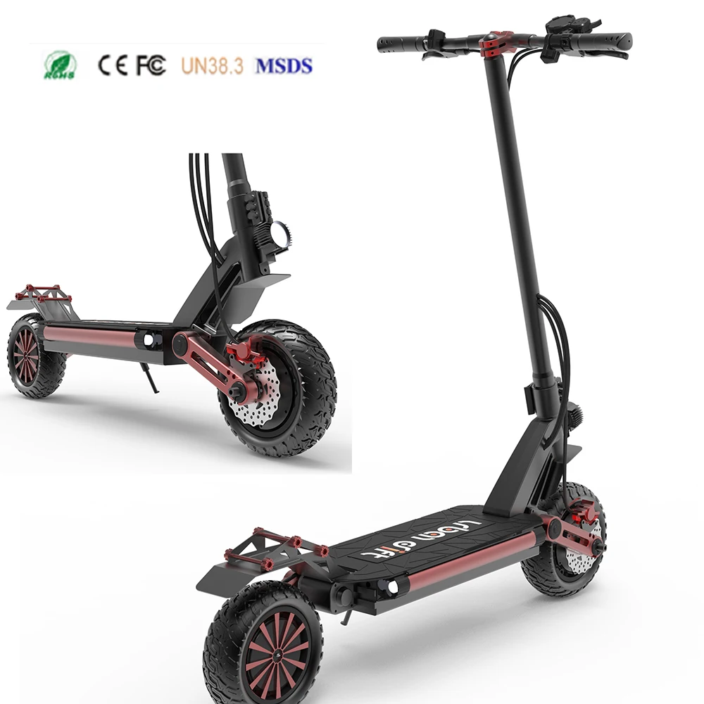Dual Motor Powerful fast Electric Scooter Adult 1600w 52v Two Wheel E Scooters for Adult max speed 60KM per hour