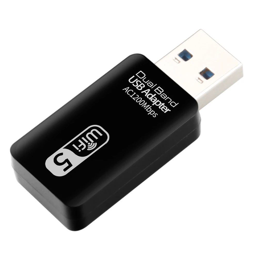 5 8G/2 4G беспроводной USB Wi-Fi адаптер 1300 Мбит/с карта приемник передатчик двухдиапазонный Быстрый прием для ПК