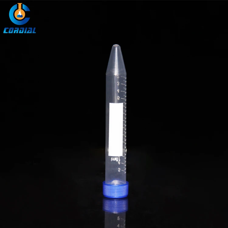 CDB010 CORDIAL plastic centrifuge tube High quality Factory Price Conical Bottom 15 ml  for Lab