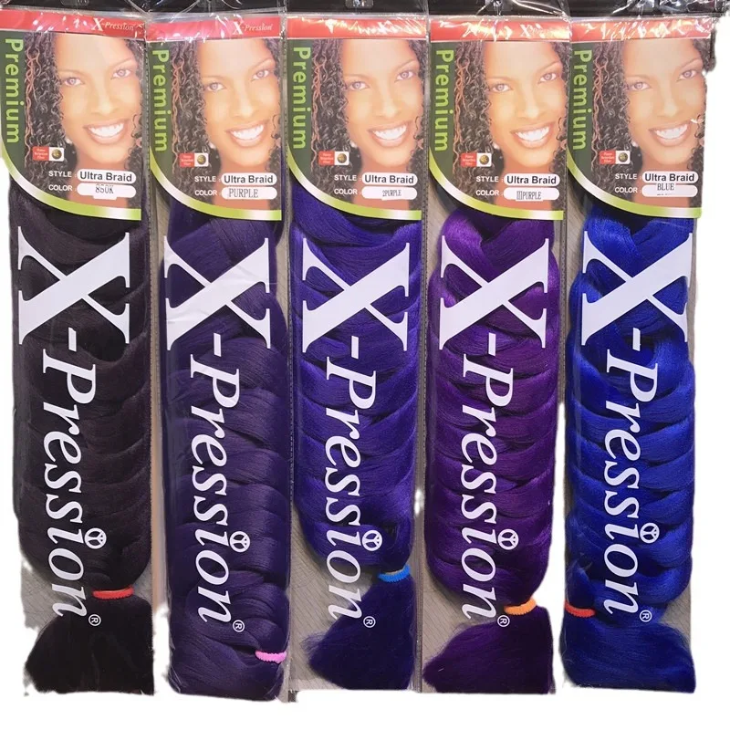 Color large braid wig chemical fiber large braid