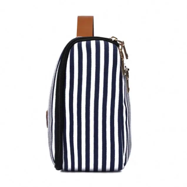 
Travel Fabric Hanging Organizer shampoo storage Black Toiletry Bag 