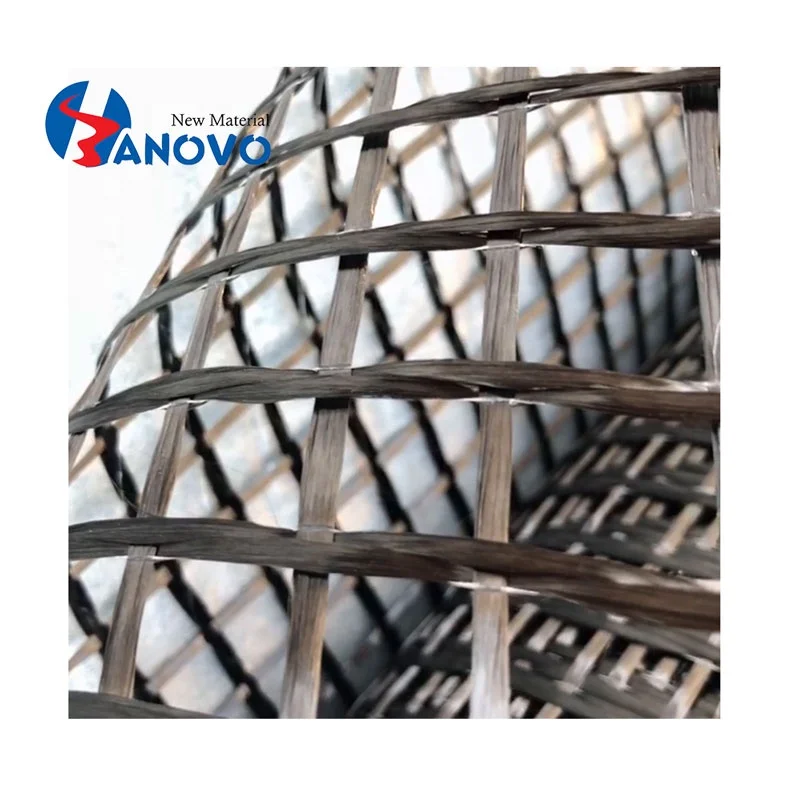 High strength carbon fiber mesh grid for concrete reinforcement