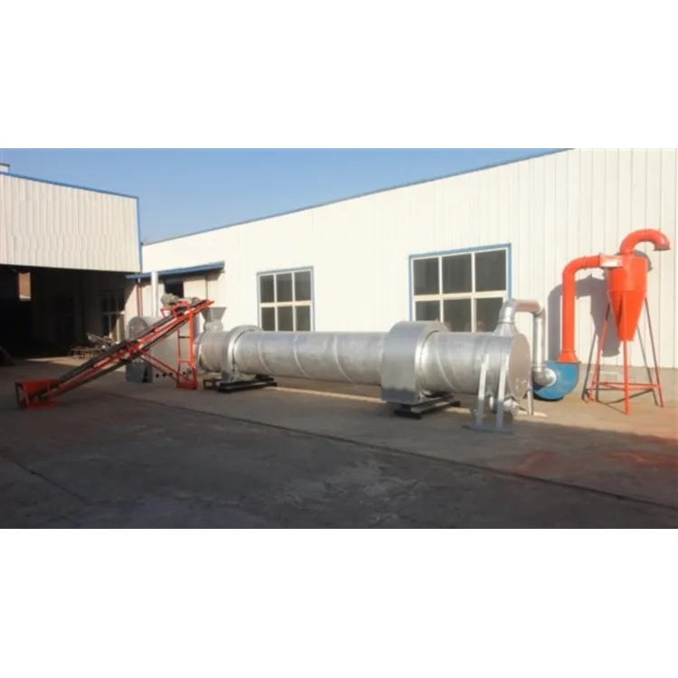 Industrial drying equipment horizontal rotary drum bagasse biomass dryer