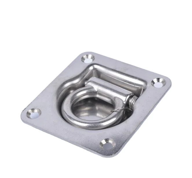 YH1894  Stainless Steel D-Ring Tie Downs D Rings Anchor Lashing Ring for Loads on Case Truck Cargo Trailers RV Boats