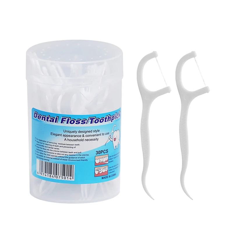 Chinese factory custom 30 count disposable personal care orthodontic flossers dental floss for braces