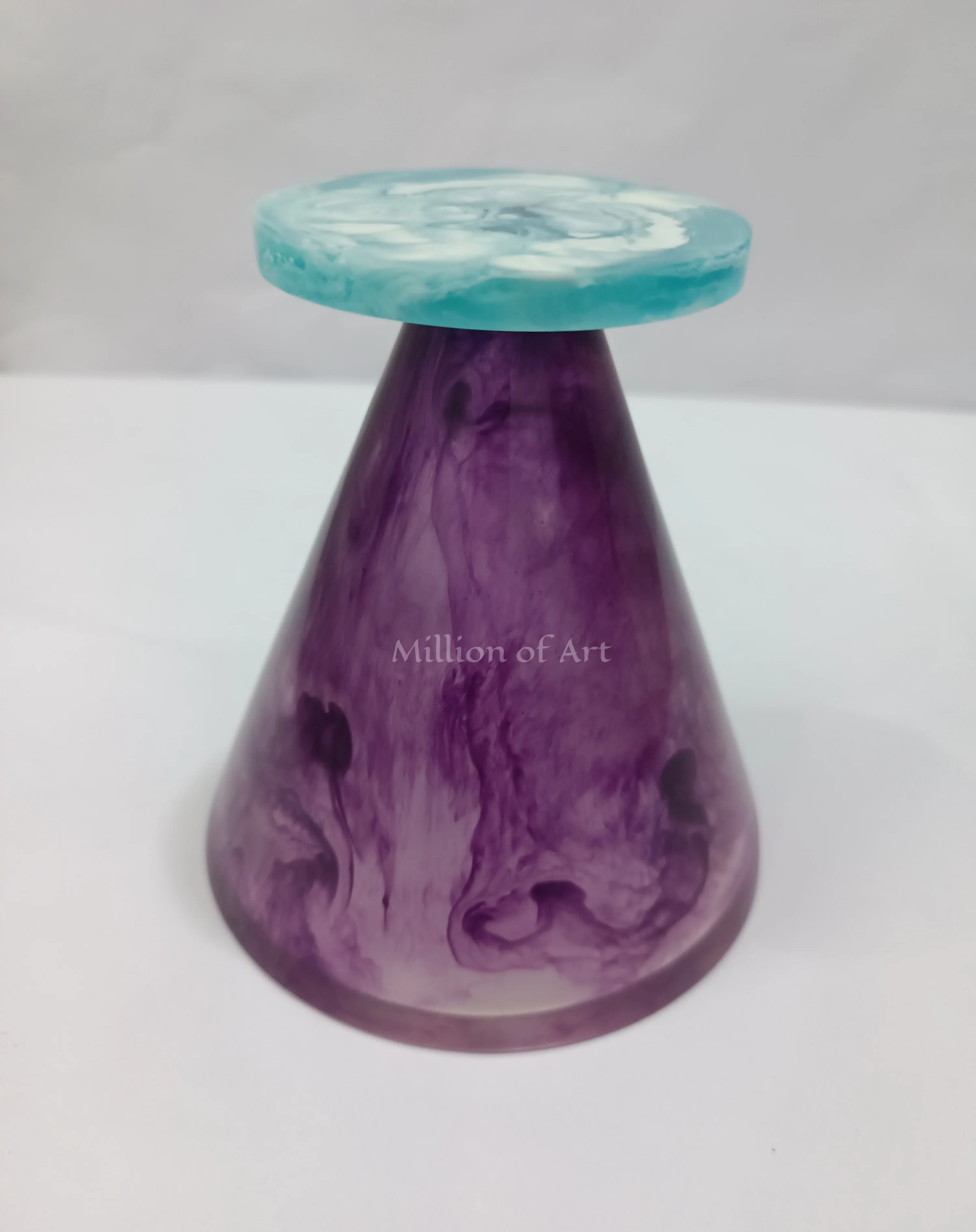Fashion Creative Flowers Resin Vase Art Crafts Speedy Home Decoration Study Office Dining Table Use Purple Dragon Color