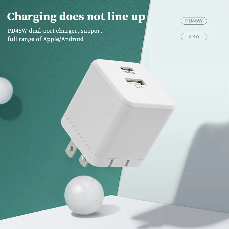 Устройство для быстрой зарядки USB зарядное устройство типа C 45 Вт Pd зар