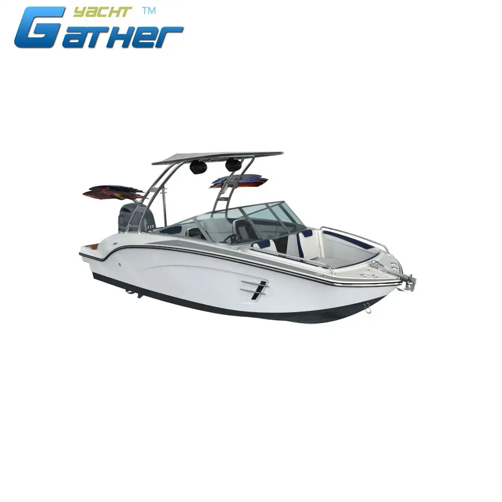 Gather Yacht oem made 19ft fiberglass sport boat for the client in New Zealand