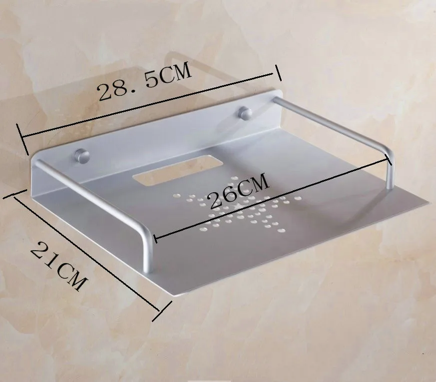Алюминиевая настенная подставка для роутера без перфорации