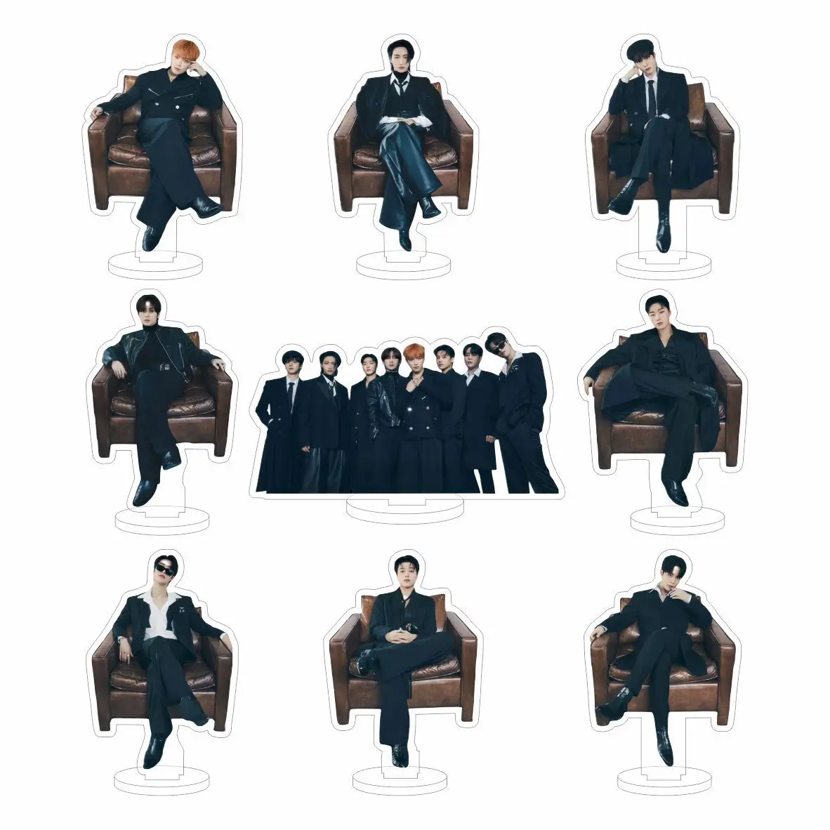 Kpop Акриловая Двухсторонняя стоящая пластина настольная декоративная акриловая стойка для kpop