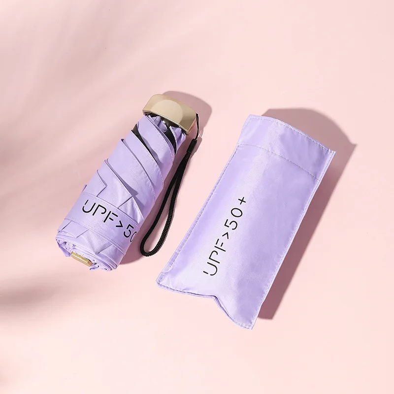 Vintage Luxury  Gifts Chic Umbrella Ultra Accept Customized Logo windproof rain Mini pocket 5 Folding umbrella