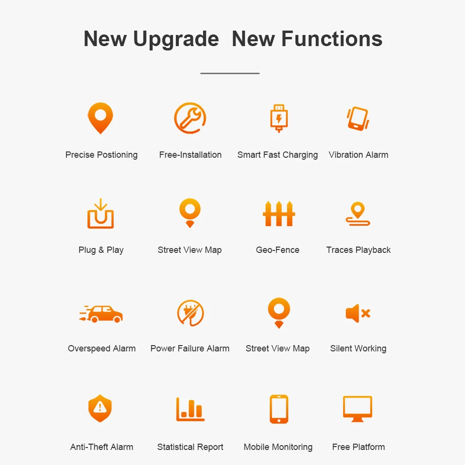 Usb Type-C Ports Anti Theft Real Time Tracking Plug-And-Play Universal Car Charger Gps Trackers With Sim Card Location