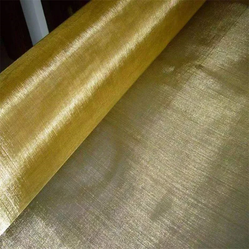 Weaving Brass Wire Mesh For Filtering Equipment Parts And Shields / Woven Copper Screen Ultra Fine Brass Mesh