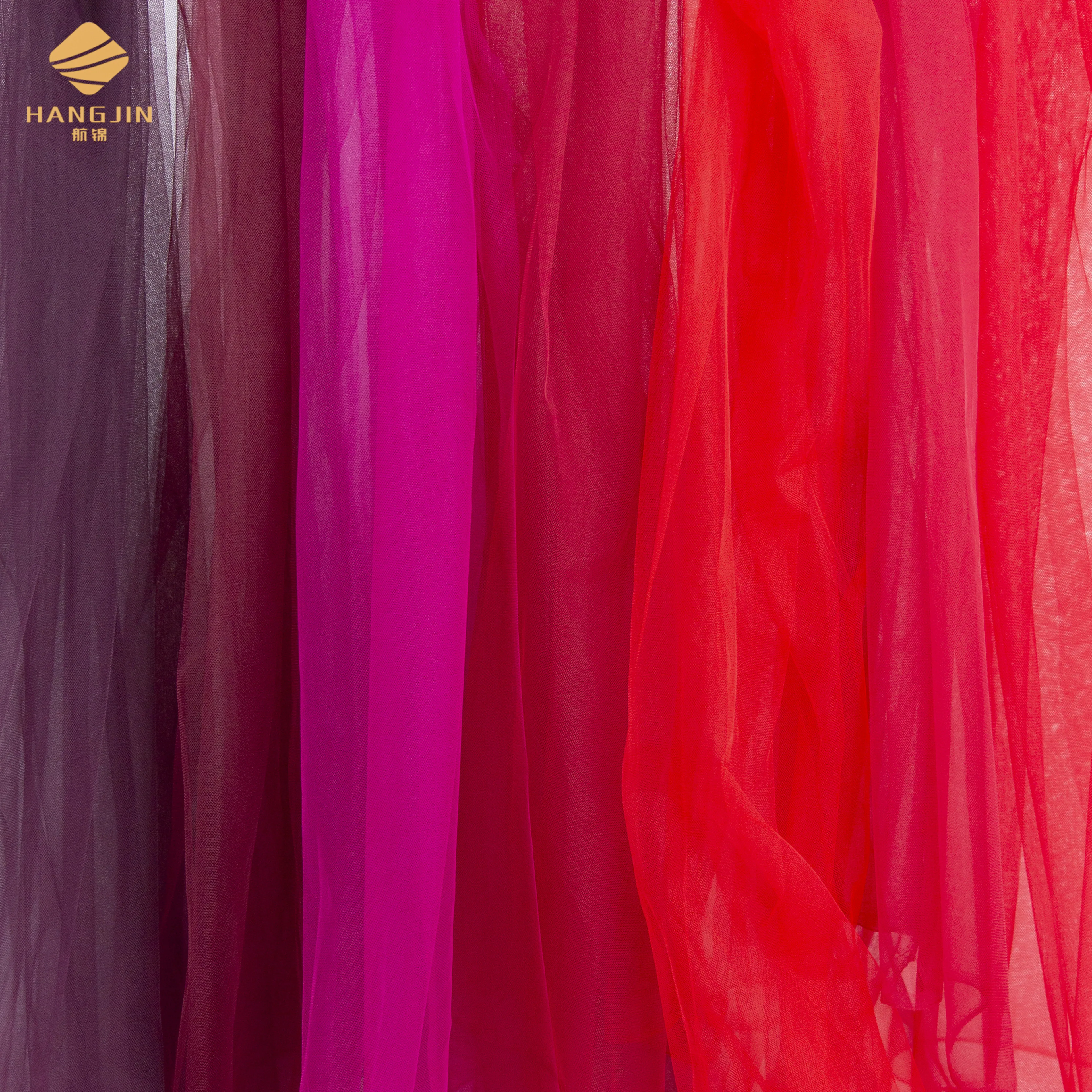 Красная Тюль полиэстер мягкая тюль сетка иллюзия трикотажная ткань темно-красная